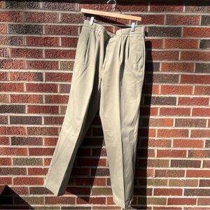 Van Heusen Tan Beige Straight Fit Dress Pants